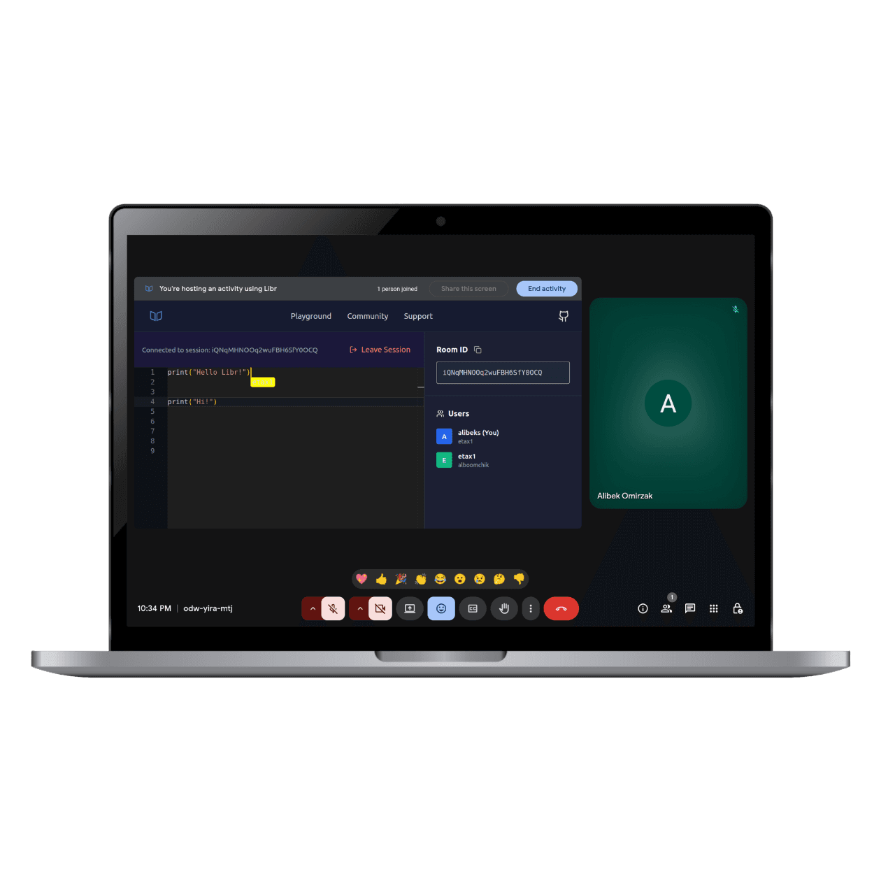 MacBook Pro collaborative coding